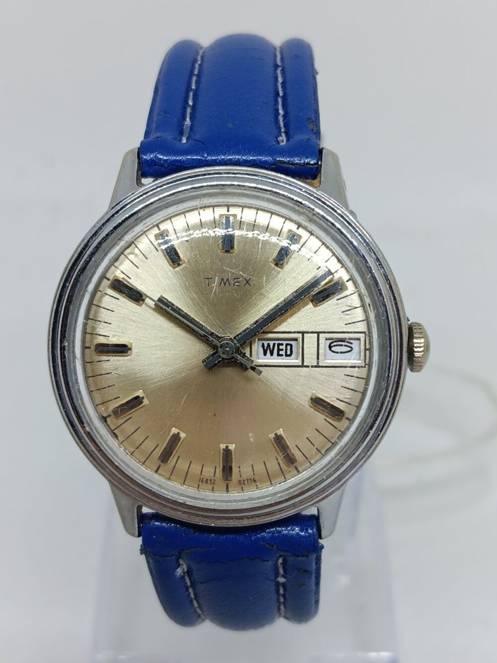 VINTAGE 1976 Timex Mercury M27 16852-02776 Men's 35mm Mechanical Day/Date Watch - Picture 3 of 11